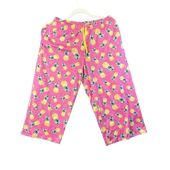 🍍Set! Small Cuddle Duds summer Short Sleeve Top
Cropped Pant 2-Pc Pajama set - Picture 2 of 14